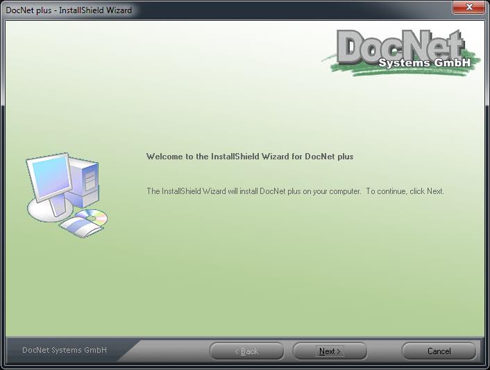 Installation Das aktuelle Installationsprogramm für den DocNet plus Client kann aus dem Download- Bereich unserer Homepage www.docnet.de kostenlos herunter geladen werden.