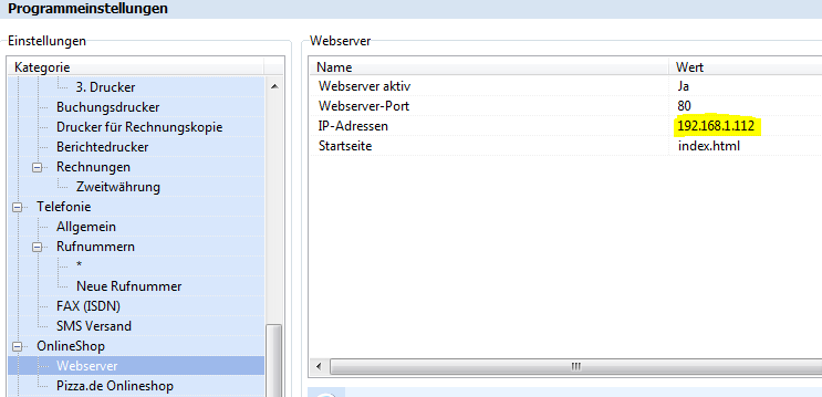 Ein Mausklick startet die Willkommen-Webseite von WinOrder in Ihrem Web- Browser.