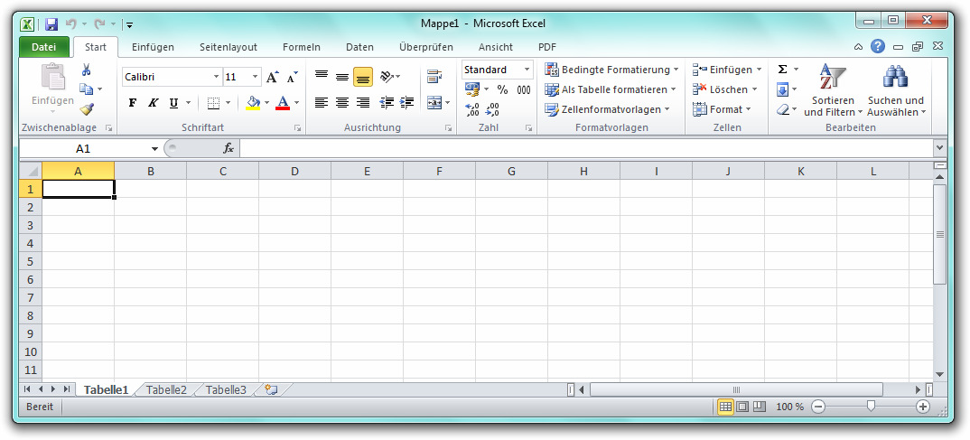 EDV-Fortbildung Kombi-Schulung Word-Excel 2010 Modul Excel Informationen zum Programm Microsoft Excel ist das meistverbreitete Programm zur Tabellenkalkulation.