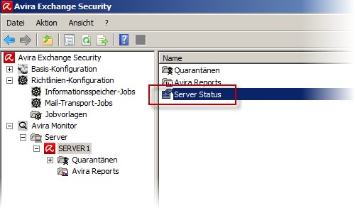 Überprüfung 5.2 Server Status Empfehlenswert ist auch immer, sich den Server Status anzuschauen.