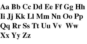 Lateinisches Alphabet Meistverbreitetes Alphabet der Welt 26 Buchstaben Grosse und kleine Buchstaben Es wird von links