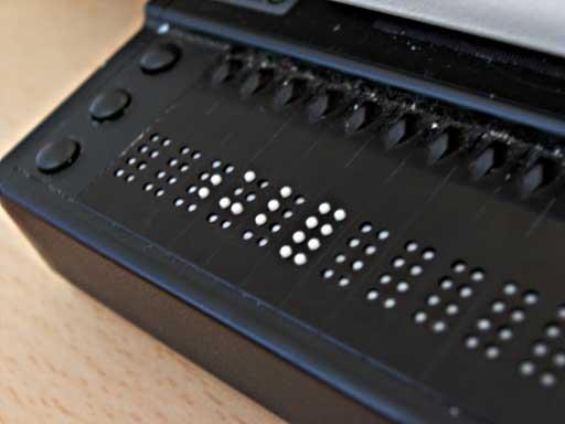 Barrierefreiheit SCREENREADER Bildschirmleseprogramm für Blinde und Sehbehinderte Brailledisplay Zwei Arten: Akustisch [Lautsprecher] Taktil