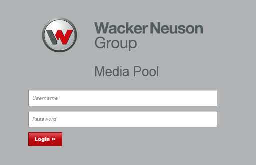 Kurzanleitung für den Wacker Neuson Media Pool Herzlich Willkommen Der Media Pool ist die zentrale und weltweit erreichbare Bild- und Mediendatenbank der Wacker Neuson Group.