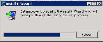 2. Installation Starten Sie den Installer mit Doppelklick auf Setup.exe Abbildung 2: Installer Initialisierung 2.1. Umstellung von Datenspooler Version A.03.09 auf Datenspooler- Version 2.2.20.
