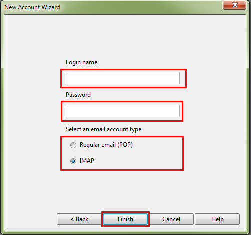 Anschließend folgt Ihr >>Anmeldenamen<< und Ihr >>Passwort<<. Sie haben die Möglichkeit E-Mails mittels >>POP3<< oder >>IMAP<< zu verwalten. TIPP!