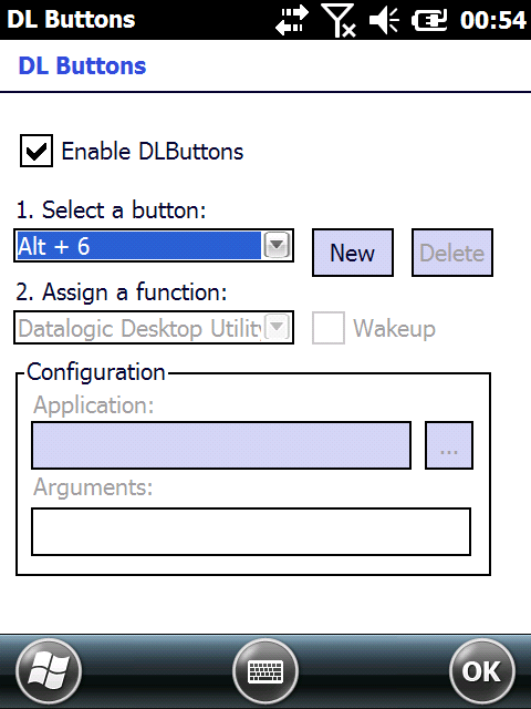 5. DL Buttons Mit DL Buttons können Sie die Funktionstasten, aber auch Tastenkombinationen mit einer bestimmten Funktion belegen, wie z.b.: F1 = Show/Hide Taskbar oder Applikationen starten.
