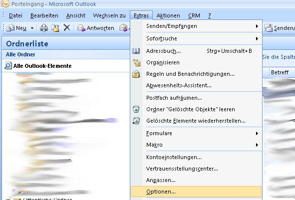Microsoft Office Outlook OMS an SMSCreator anbinden 1. Voraussetzungen Microsoft Outlook 2007 (alle vorherigen Versionen funktionieren nicht.