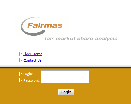1 Start des Benchmarking Tools 1.1 Aufruf der Portalseite über www.fairmas.com 1.