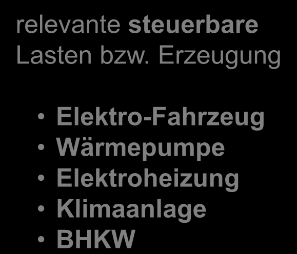 Der Zugriff auf die relevanten steuerbaren Lasten bzw. Einspeisungen ist nicht standardisiert und erfolgt durch unterschiedliche Stakeholder!