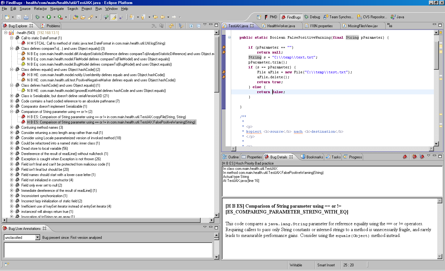 Seite 23 IDE Integration am Beispiel von Eclipse Eclipse Workspace mit Source Code