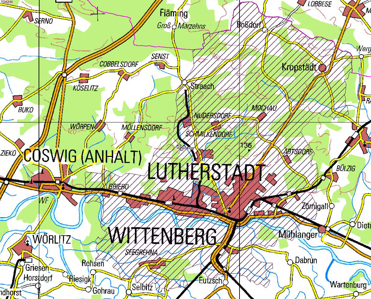 Anhang A Hintergrundinformationen zur Lutherstadt Wittenberg A.1 Allgemeine Gebietsbeschreibung Die Lutherstadt Wittenberg ist mit ca. 49.