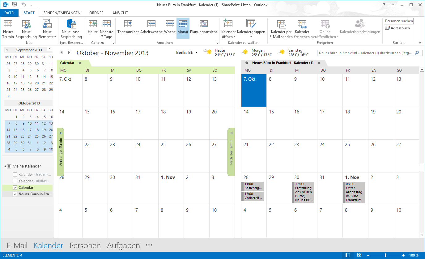 Kalender Projektkalender können im Projektraum angelegt werden. Im Projektkalender werden alle wichtigen Projekttermine eingetragen.