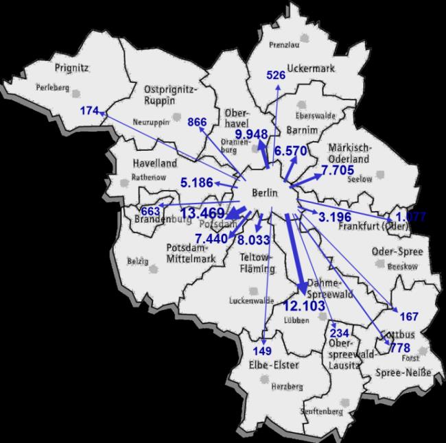 ) 2004-14 2014 2004-14 2004-14 2014 2004-14 Gebietskörperschaft Brandenburg an der Havel 1.776 +47,4% 663 +26,0% Cottbus 1.070 +17,2% 778 +21,4% Frankfurt (Oder) 1.376 +27,6% 1.077 +65,9% Potsdam 15.