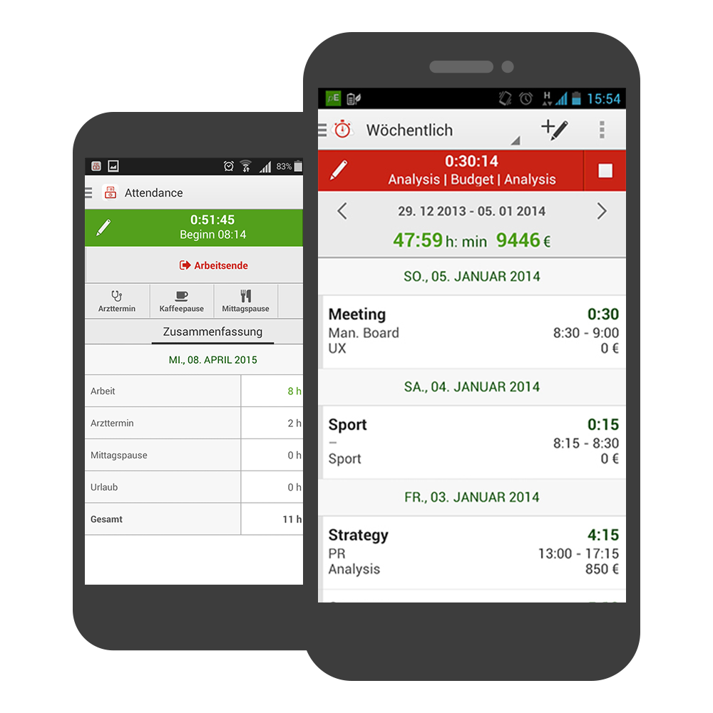 App für mobile geräte Damit diese Anwendungen auch absolut verfügbar sind, haben wir eine native Android App für primaerp Time Tracking und Attendance, sowie eine ios App für Time Tracking entwickelt.