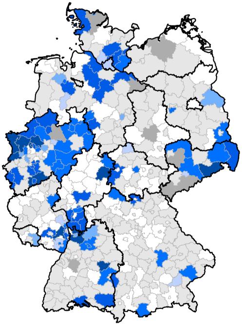 Abbildung 9: Ausprägung der regionalen Kooperationen Abbildung 8: Bekannte regionale GDI-Kooperationen in Deutschland (Stand 20.01.