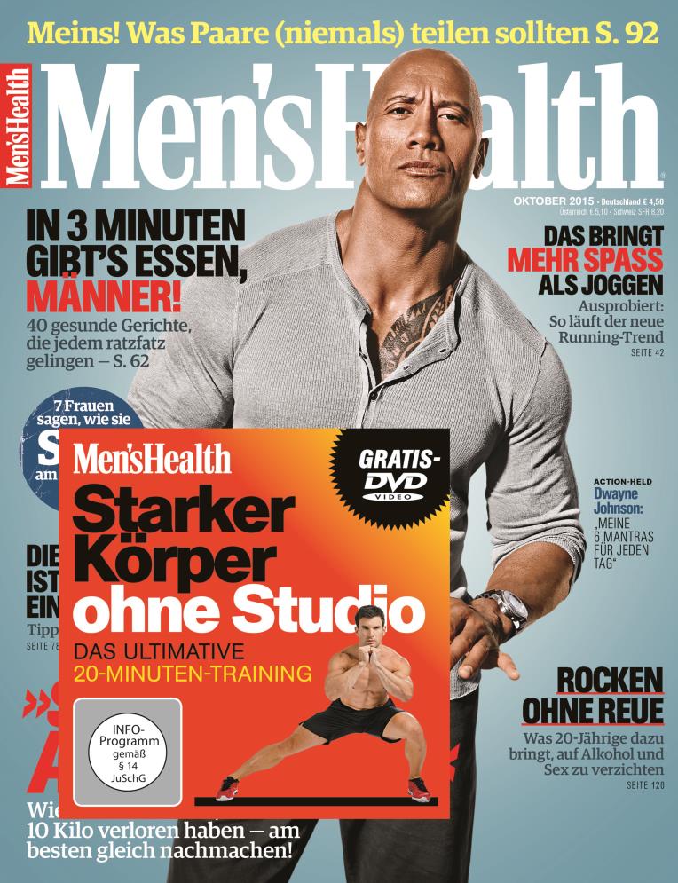 Besondere Heftausstattung Men s Health (VDZ:41079) Men s Health / Muscle Bundle (VDZ: 88122) # 10/15 (EVT 09.09.2015) inkl.