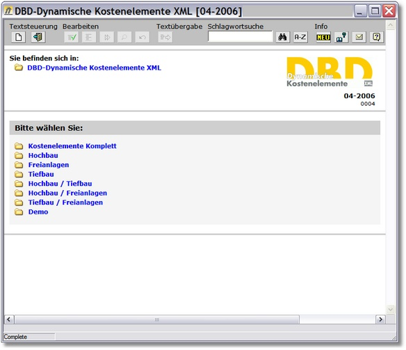3. DBD-Dyamische Kosteelemete XML für PRO NTo Fuktio PRO NTo 14.10 verarbeitet u direkt die eue DBD-Dyamische Kosteelemete XML, das Nachfolgeprodukt der bewährte DBD-Bauteile.