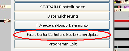 Update (Aktualisieren) Sowohl die Future-Central-Control (FCC) Zentrale, die TRIX Mobile Station, die X2X-Box, die neuen DHP Lokdecoder als auch die neu entwickelten Steuer-, Melde und Regelgeräte am