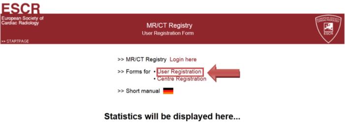 III. User Registration Form Auch in diesem Formular müssen alle Felder mit einem roten Stern (*) = Pflichtfeld, ausgefüllt werden, damit man die Benutzerdaten speichern und fortfahren