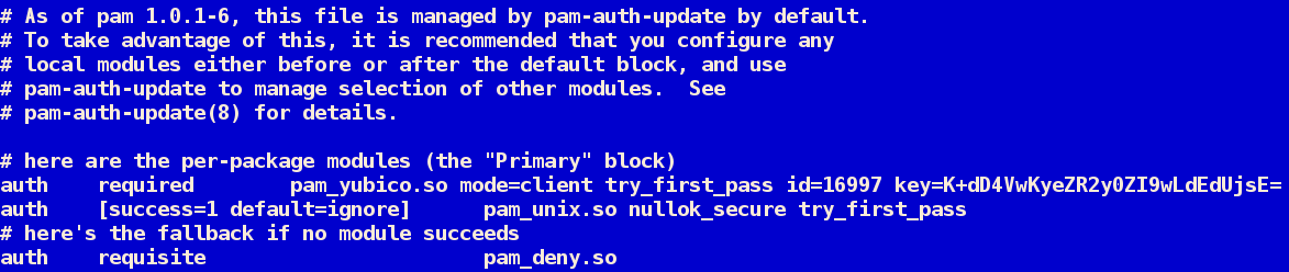Was haben wir ausprobiert UNIX-Login via PAM UNIX-Login via PAM und libpam-yubico pflegt der Hersteller Yubico als Debian-Paket Validierung über die YubiCloud Zuordnung der Tokens über