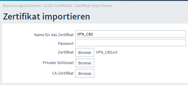 VPN Link konfigurieren Auf dem CBS definieren Sie über den Menüpunkt System Netzwerk Links Links einen VPN Link. Den Wert des Feldes Initiieren setzen Sie dabei auf Immer.