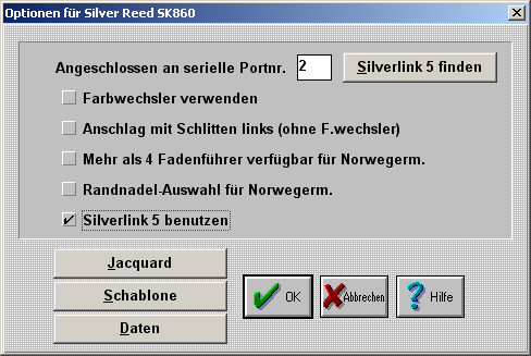 SilverLink Bei SilverLink USB Kabeln gibt es die Möglichkeit die Kabel automatisch von dem Programm finden zu lassen.