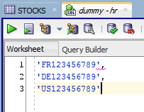 SQL Developer Exchange Mein Wunschzettel 1/3 Zusätzliche Kopier-Option: Spaltenwerte kopieren, dabei - Duplikate entfernen - Kommata dazwischen setzen -