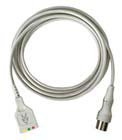 1440, ECM 1, Lifepak 5 / 6 / 7 / 8 / 9 / 9 P / 10, VSM 1 / 2 / 3 / 4 / 5 Monitorkabel zu Physio Control Gerätestecker 76.1/ Monitor cable for Physio Control monitor connector 76.1 D-15-3-G76.