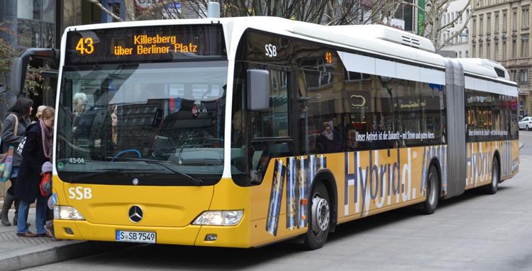 Diesel Hybrid Busses Killesberg