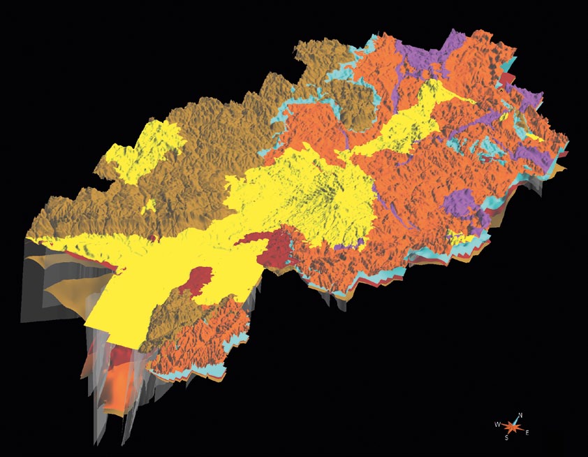 (Arndt et al., 2010). lochabweichungsdaten wurden dabei berücksichtigt. Das dreidimensionale geologische Strukturmodell (Abb.