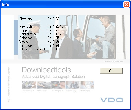 3.3 Der Dialog Update Downloadtools Rel 1.22 wird mit einem Lizenzhinweis (Englisch / Deutsch) geöffnet.