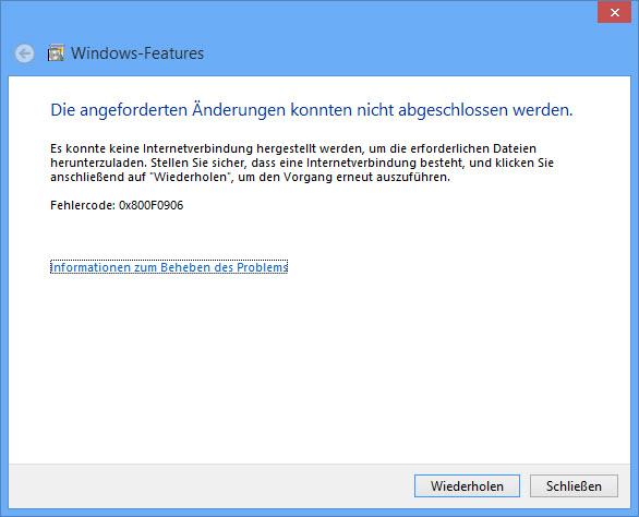 Topas Informatik AG Anleitung Installation unter Windows 8.docx Seite 4 Klicken Sie auf Dateien von Windwos Update herunterladen. Der Installationsvorgang kann einige Zeit dauern.