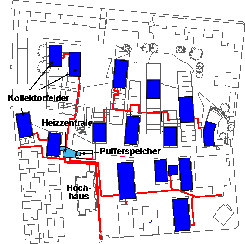 Stadt:Werk:Lehen in Salzburg Wohnen ca. 1.400 m² Kollektoren (1.300 m² Planung) 1.