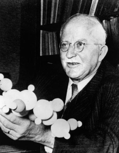 - 1922: Staudingers Theorie: Kunststoffe sind aus Makromolekülen aufgebaut. Geburtsstunde der Polymerchemie - erstellung von Plexiglas (1930), Polyvinylchlorid Abb.