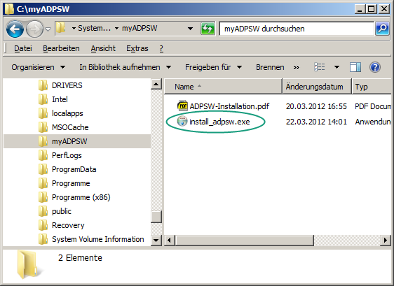 1 Installation 1 Installation Die Abiturdaten-Prüfsoftware ADPSW wird mit einem Windows-Installer ausgeliefert, der die Installation dialoggesteuert vornimmt.
