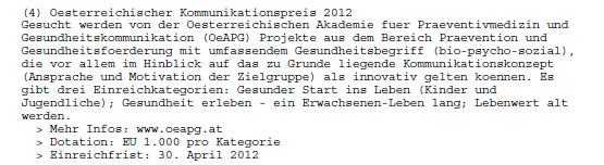 Karl Franzens Universität Graz (online), Forschungsmanagement und service, Newsletter Nr. 7, 04.