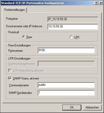 EINRICHTEN DER DRUCKVERBINDUNGEN 23 7 Geben Sie die IP-Adresse des Fiery EX4112/4127 ein. 8 Klicken Sie auf Weiter.