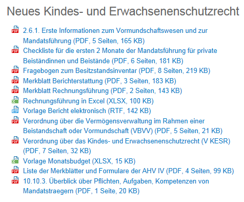 Unterlagen und Vorlagen https://www.ag.ch/de/gerichte/angebote_gerichte/aktuelle_themen/ kesr/prima_handbuch_1/prima_handbuch_1.