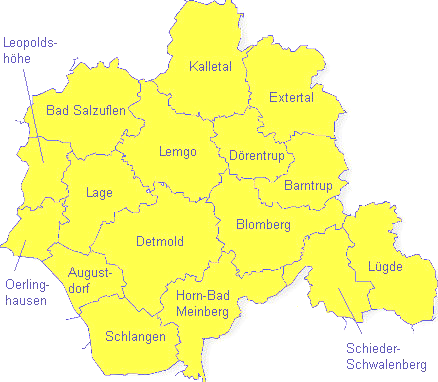 Projektergebnisse gesamt bis 12/2013 Lippe-Nord: 60 (17%) Kalletal Extertal Lemgo Dörentrup Lippe-West: 85 (24%) Bad Salzuflen Leopoldshöhe