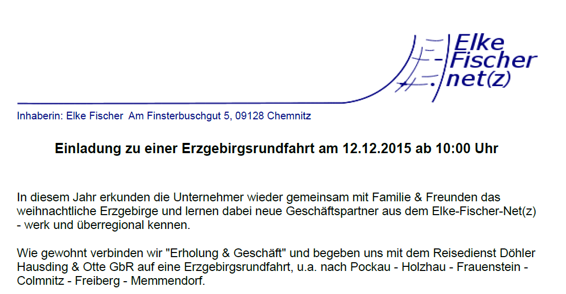 Aktuelle Veranstaltungen 22.10. und 12.12.2015 (Elke-Fischer-Net(z) Chemnitz) Weiterlesen und anmelden unter folgendem Link: http://saechsischer-baustammtisch.