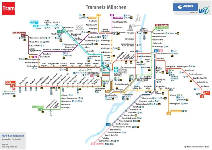 Anfahrt mit den öffentlichen Verkehrsmitteln Hackerbrücke S-Bahn Station München Hauptbahnhof Tram: Linie 16, 17 und N16, Haltestelle