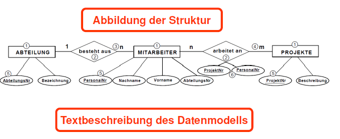 Das ER-Modell (Entity-Relationship-Modell) Das ER-Modell erweist sich vor allem in der Entwicklungsphase einer Datenbank als sehr hilfreich, denn es hilft bei der Analyse alle Aspekte zu beachten,