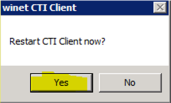27 Wichtig ist, dass der CTI Client immer läuft.