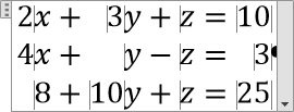 Mathematische Formeln in Word 2013 Seite 15 von 29 y = (x 1)(x + 1)(x 2 + 1) = (x 2 1)(x 2 + 1) = x 4 1 Zuerst die einzelnen Schritte bei der Erstellung der Gleichung: Eingabe (das Zeichen steht für