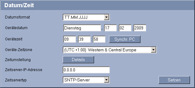 VIP X1600 M4S Konfguraton mt Web-Browser de 37 5.12 Expertenmodus: Datum/Zet Das Modul n Slot 1 des VIP X1600 XF st der Zetserver für de Module n Slot 2 bs Slot 4.