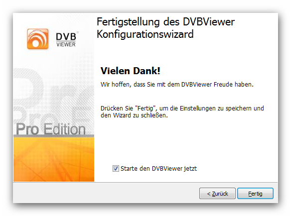und starten Sie den DVBViewer
