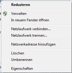 Einrichten eines Netzlaufwerkes unter W7 (5) 1 Windows Explorer öffnen (Windowstaste & E)