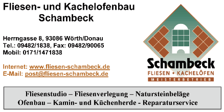sowie umfassendem Service. Nutzen Sie das Angebot. 66 67 Bodenbeläge Rösch Ludwigstraße 11 Tel.: 09482/1615 Fax: 09482/3341 Do, Fr: 9.