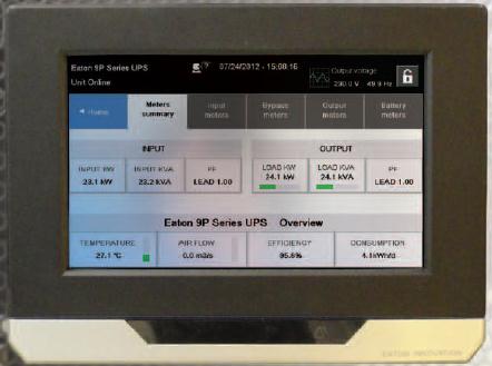 Einfache Verwaltung und Überwachung Intelligente Benutzeroberfläche Intuitives, benutzerfreundliches Display mit Systemsteuerung, Ereignisprotokollierung und Selbstdiagnose Statistik und visuelle