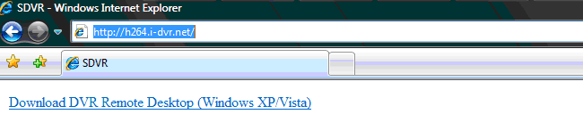 6-1 AP Software Installation und Konfiguration Schritt 1:Geben Sie die IP Addresse des DVR in die Befehhlszeile des IE Browsers ein.